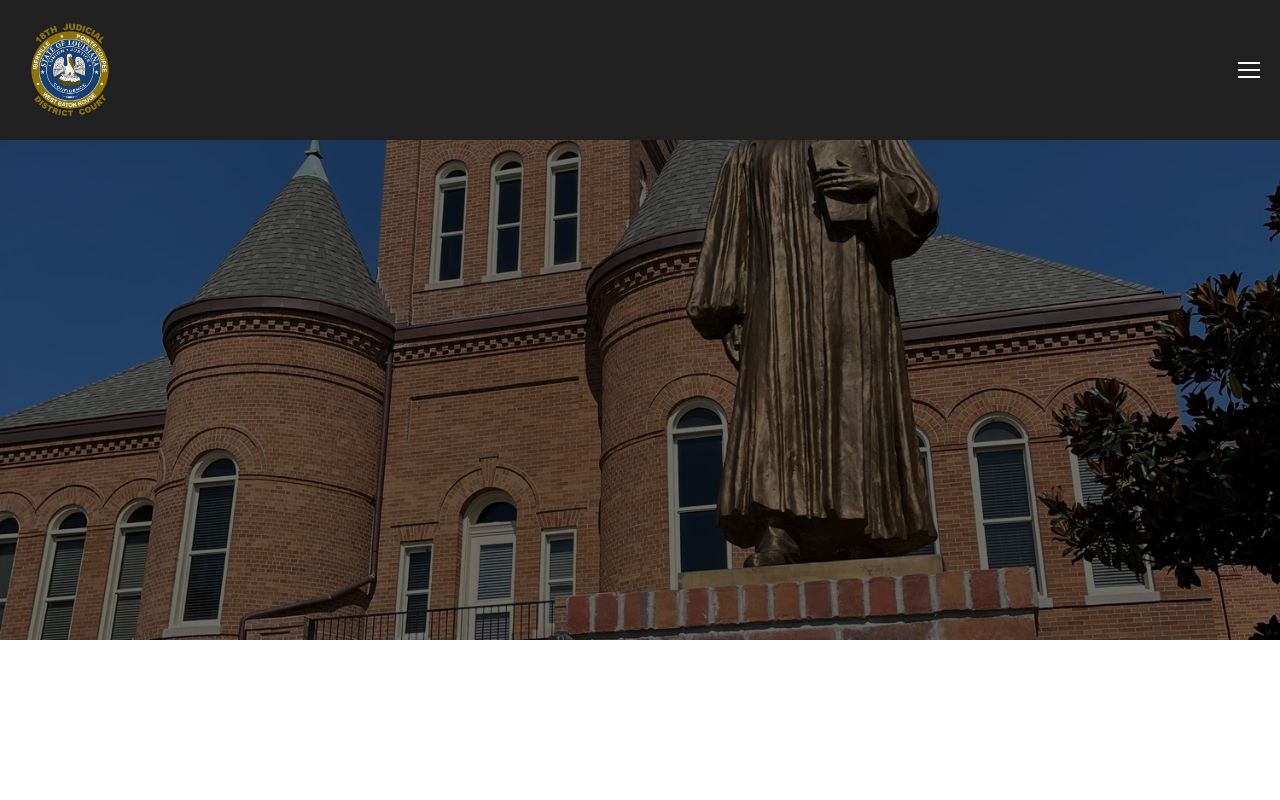 18th Judicial District Court for Pointe Coupee Parish case dispositions